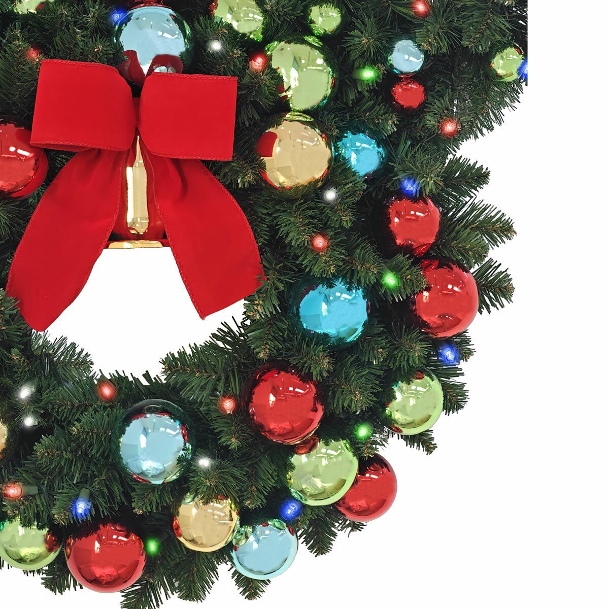 30 Inch Pre-Lit Mickey Figural Christmas Wreath