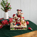 11.5 Inch Jim Shore Disney Traditions Stacked Mickey and Friends Musical Figurin