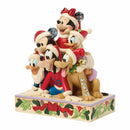11.5 Inch Jim Shore Disney Traditions Stacked Mickey and Friends Musical Figurin