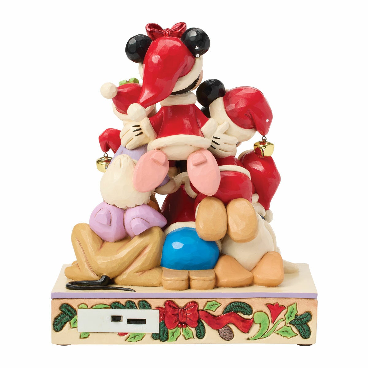 11.5 Inch Jim Shore Disney Traditions Stacked Mickey and Friends Musical Figurin