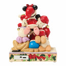 11.5 Inch Jim Shore Disney Traditions Stacked Mickey and Friends Musical Figurin