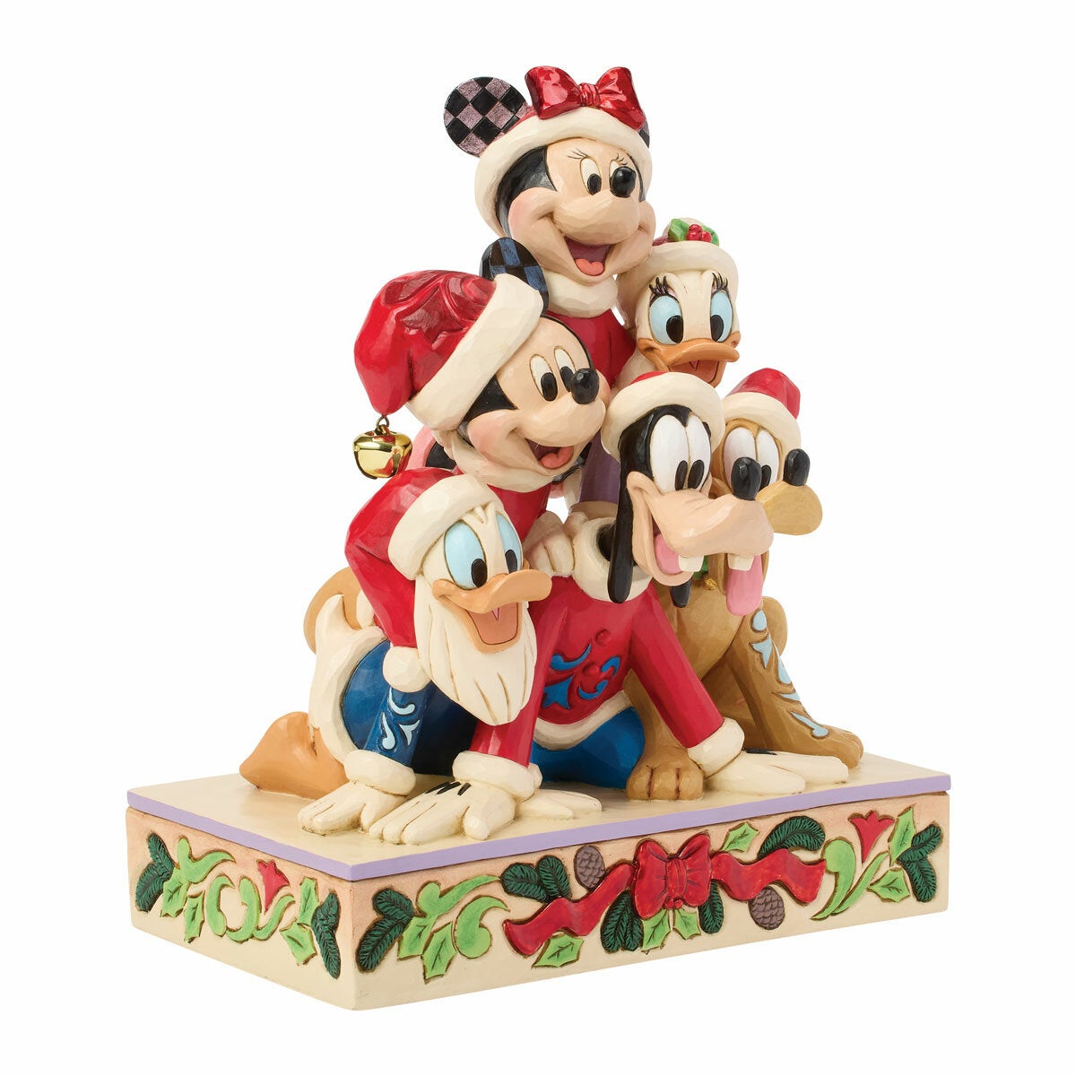 11.5 Inch Jim Shore Disney Traditions Stacked Mickey and Friends Musical Figurin