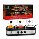 SensioHome Gourmet Triple Slow Cooker & Warming Station 7.1L