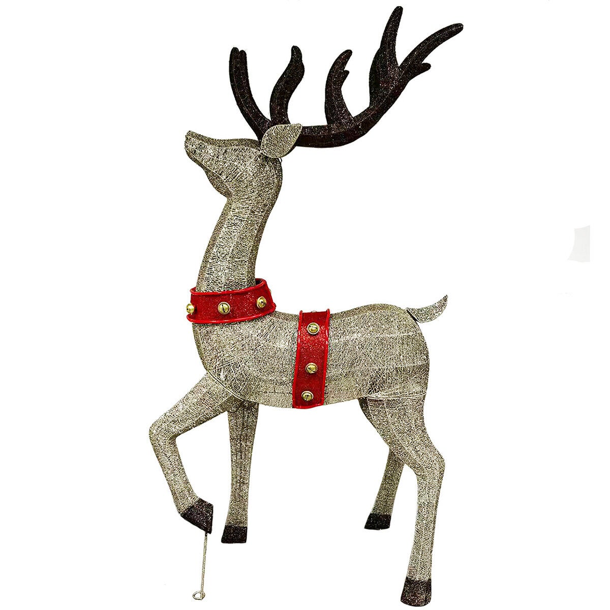 6 ft (182cm) Pre-Lit 3D Deer & Sleigh with 675 LED Lights