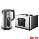 Tefal Selection Kettle & 4-Slice Toaster Set in Stainless Steel (TF65ADG)
