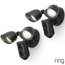 Ring Floodlight Cam (2nd Gen) Wired Black Security Camera - 2 Pack