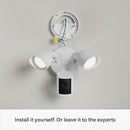 Ring Floodlight Cam (2nd Gen) Wired White Security Camera - 2 Pack