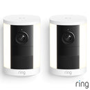 Ring Spotlight Cam (2nd Gen) Battery White Security Camera - 2 Pack