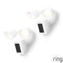 Ring Floodlight Cam (2nd Gen) Wired White Security Camera - 2 Pack