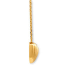 14ct Yellow Gold Textured Heart Pendant