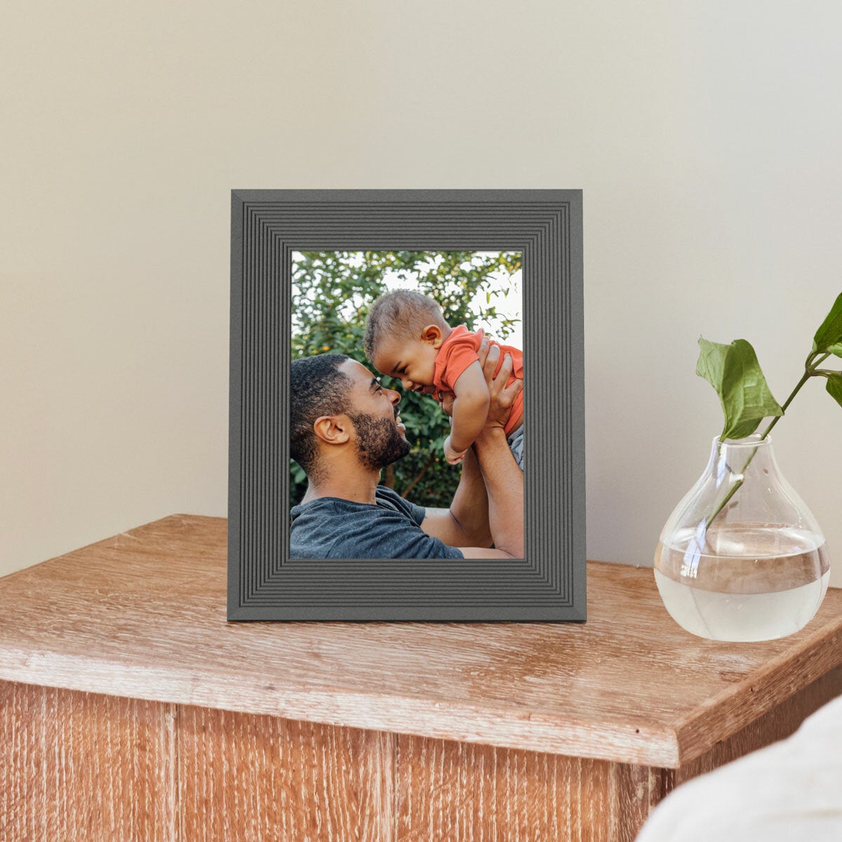 Aura Parker Frame, Reeded Slate