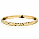14ct Yellow Gold Diamond Cut Bangle