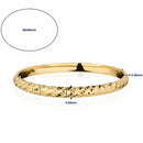 14ct Yellow Gold Diamond Cut Bangle