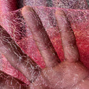Cobweb Mesh Soft Tulle Fabric Dressmaking 60" Cerise/Gold