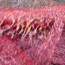 Cobweb Mesh Soft Tulle Fabric Dressmaking 60" Cerise/Gold