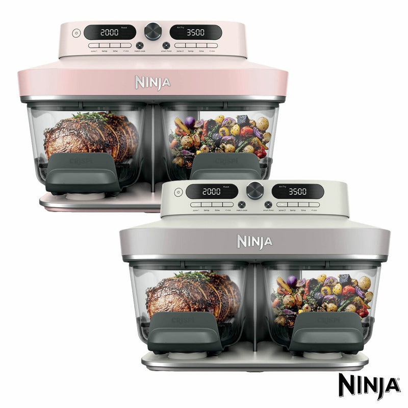 Ninja CRISPi DualZone 8-Function Glass Air fryer in 2 Colours