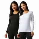 32 Degrees Heat Neo Plush Base Layer Top 2 Pack - Black