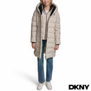 DKNY Women's Puffer Coat - Beige