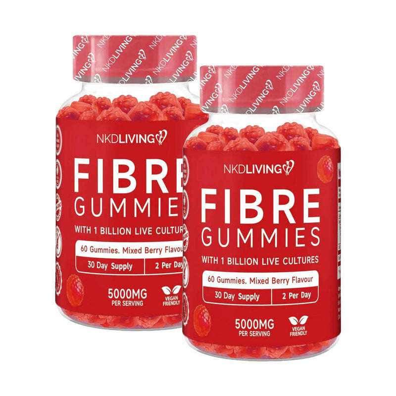 NKD Living Fibre Gummies, 2 x 60 Count