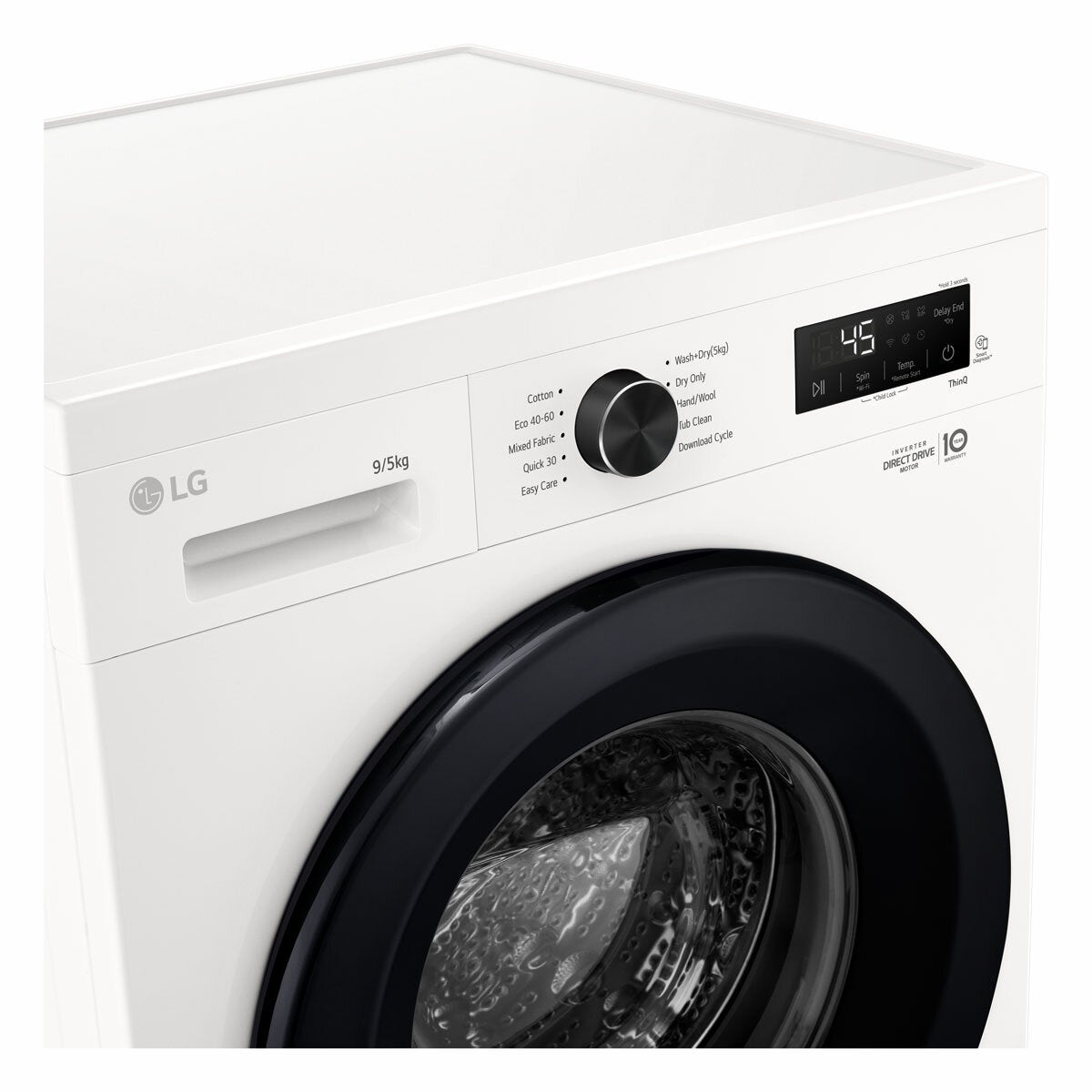 LG Series 2, W4X1095NWK 9/5kg Washer Dryer, E Rated in White