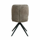 Albania Ceramic Extending Dining Table + 6 Grey Swivel Chairs (Seats 6-8)