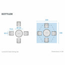 Kettler Lomond 4 Piece Wicker Dining Set