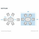 Kettler Lomond 6 Piece Wicker Dining Set