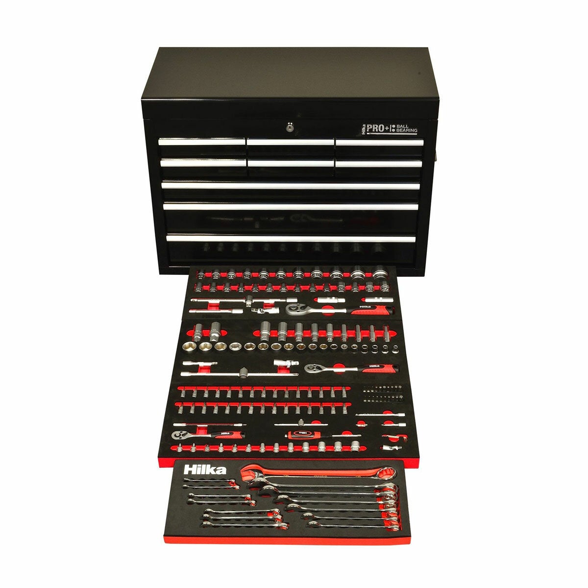 Hilka 156 Piece EVA Kit in HD Pro+ 9-Drawer Chest
