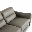 Nicoletti Jupiter Grey Leather 2 Seater Sofa