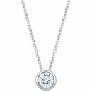 0.30ct Round Brilliant Cut Diamond Solitaire Pendant, 14ct White Gold
