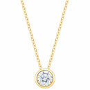 0.30ct Round Brilliant Cut Diamond Solitaire Pendant, 14ct Yellow Gold