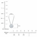0.30ct Round Brilliant Cut Diamond Solitaire Pendant, 14ct White Gold