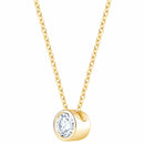 0.30ct Round Brilliant Cut Diamond Solitaire Pendant, 14ct Yellow Gold