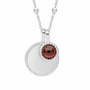 Beginnings Silver Birthstone Necklace