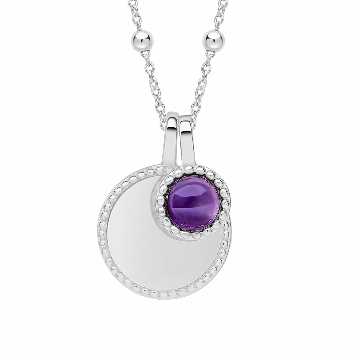 Beginnings Silver Birthstone Necklace