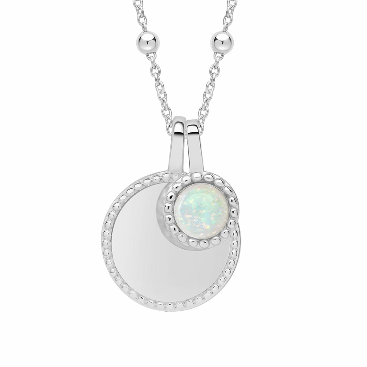 Beginnings Silver Birthstone Necklace