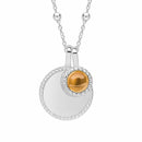 Beginnings Silver Birthstone Necklace