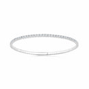 1.50ctw Round Brilliant Cut Diamond Flexi Bangle, 14ct White Gold