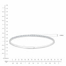 1.50ctw Round Brilliant Cut Diamond Flexi Bangle, 14ct White Gold