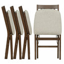 Stakmore Hardwood Upholstered Folding Chair, 2 Pack