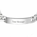 Fred Bennett Identity Curb Bracelet, Personalisation Available
