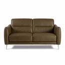 Nicoletti Jupiter Taupe Leather 2 Seater Sofa