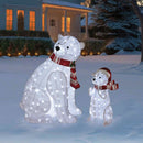 Outdoor Lit Polar Bears - Pack Of 2