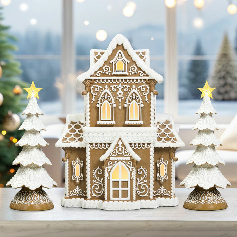 Gingerbread House With LED Lights