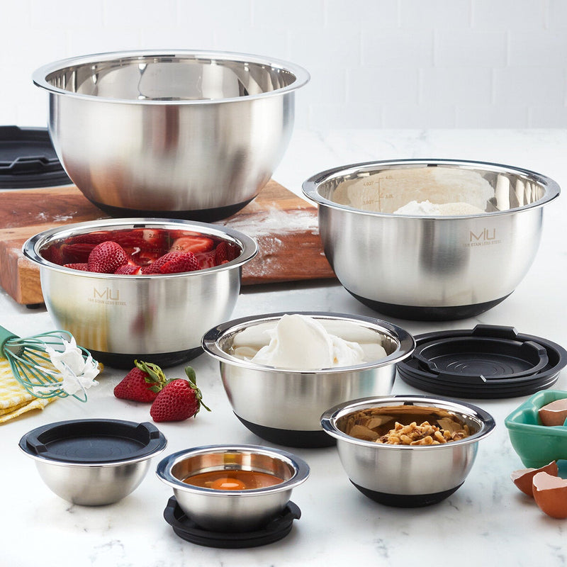MIU Stainless Steel Mixing Bowls, 14 piece