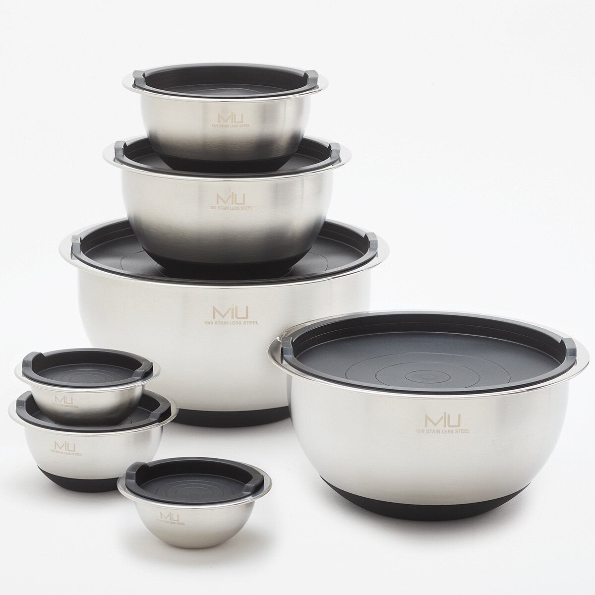 MIU Stainless Steel Mixing Bowls, 14 piece