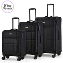 Rock Tokyo Softshell Suitcase 3pc Set in 3 Colours