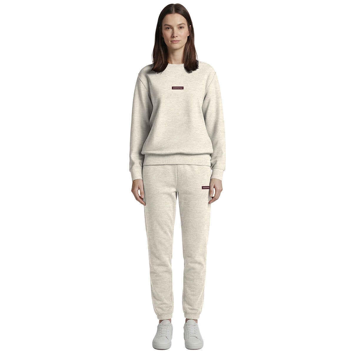Aeropostale Women's Crewneck Sweatshirt - Cream