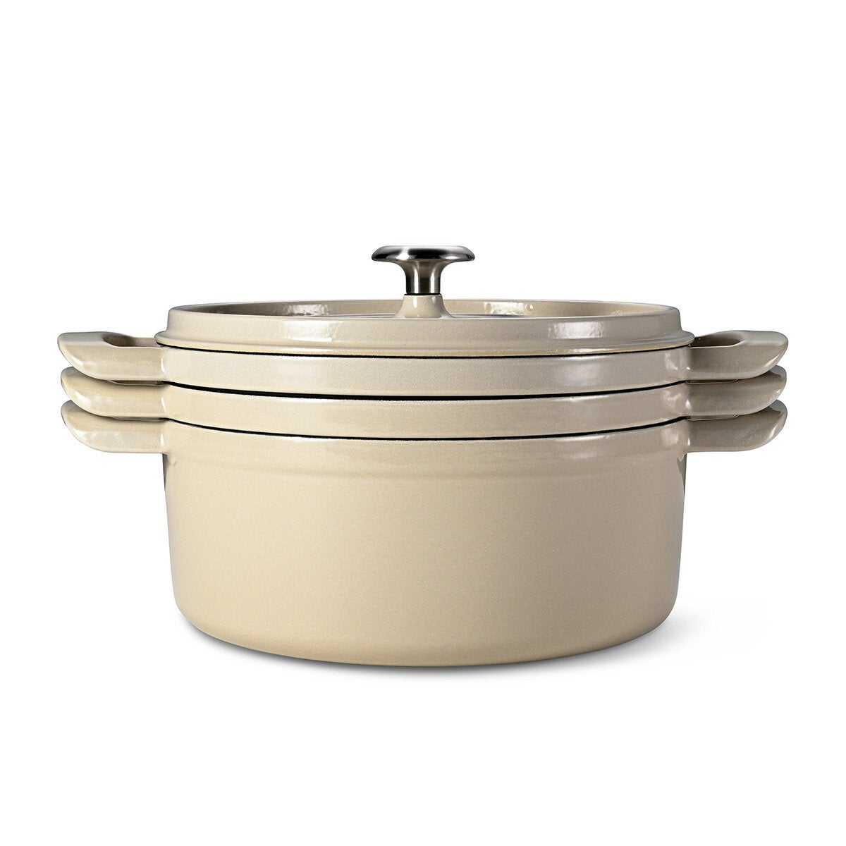 Tramontina Nested Cast Iron Set, 4 Piece in 2 Colour Sets