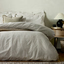 Yard Hebden 100% Cotton Mole Stripe Duvet Cover Set in 4 Sizes